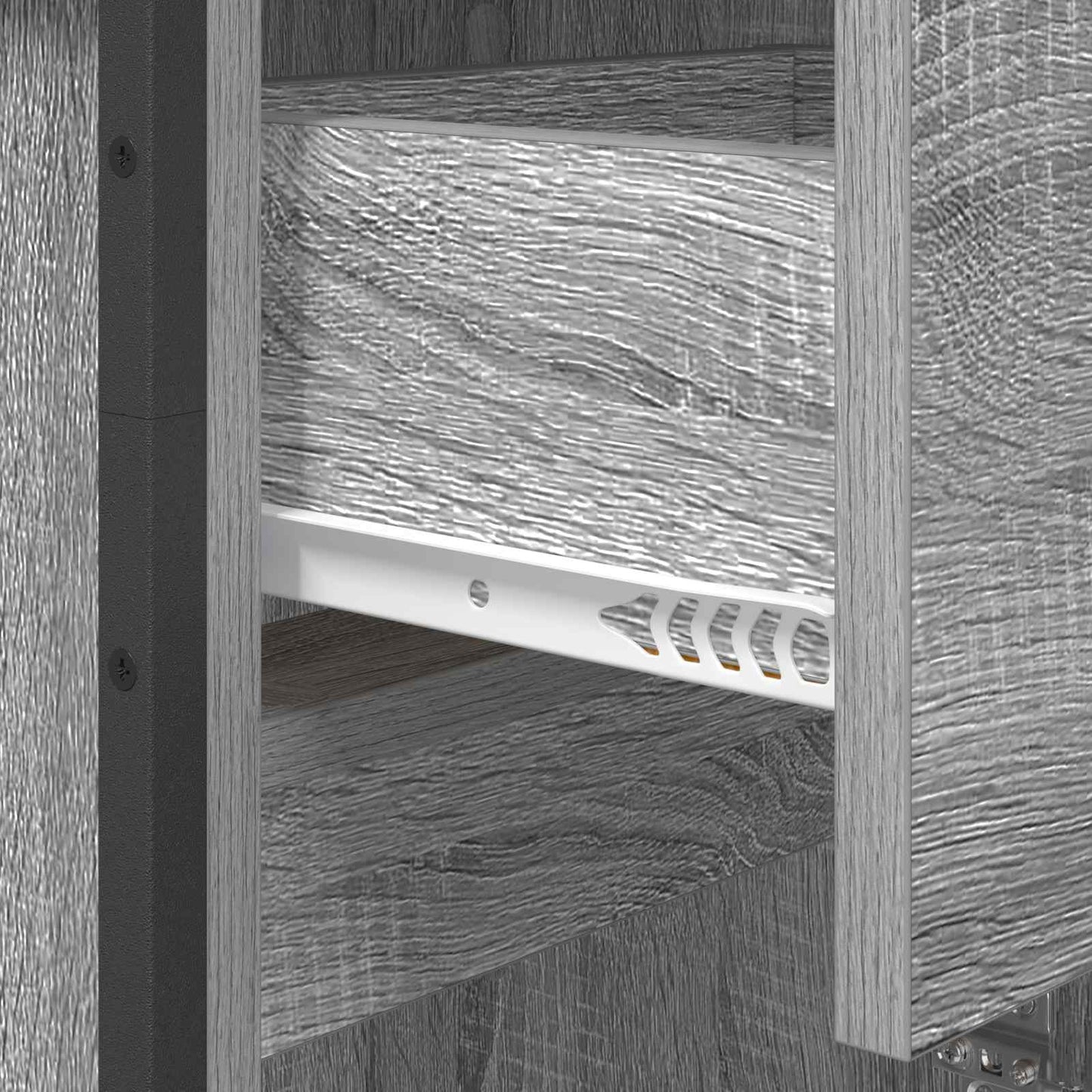 Badezimmerschrank Sonoma-Grau 40 x 30 x 100 cm Holzwerkstoff