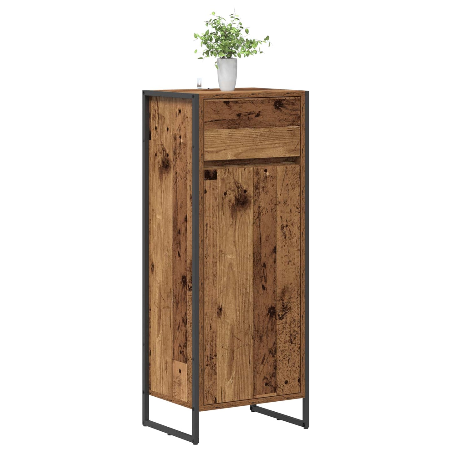 Badezimmerschrank Altholz 40 x 30 x 100 cm Holzwerkstoff