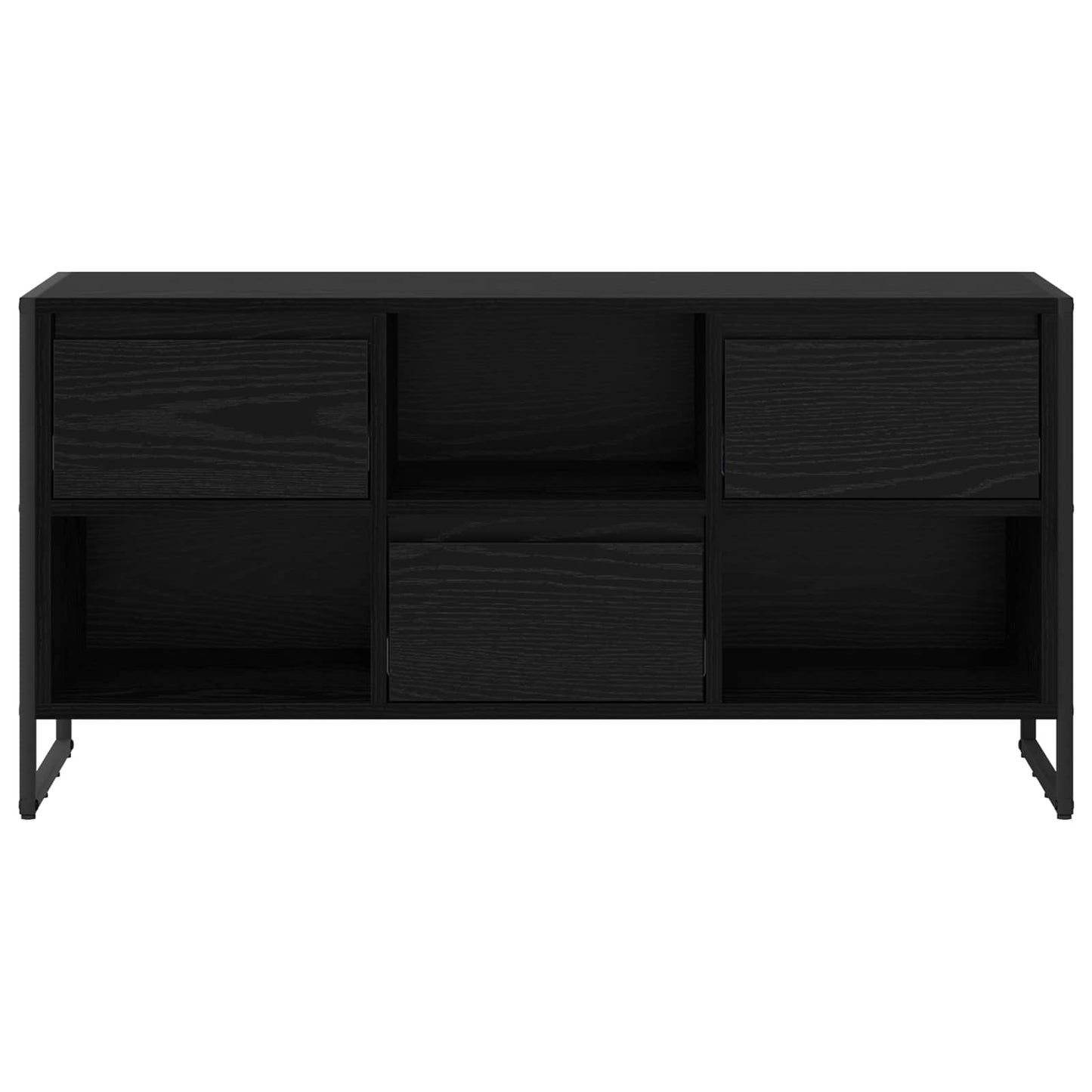 TV-Schränk 100 x 36 x 49,5 cm Schwarz Eichen-Optik