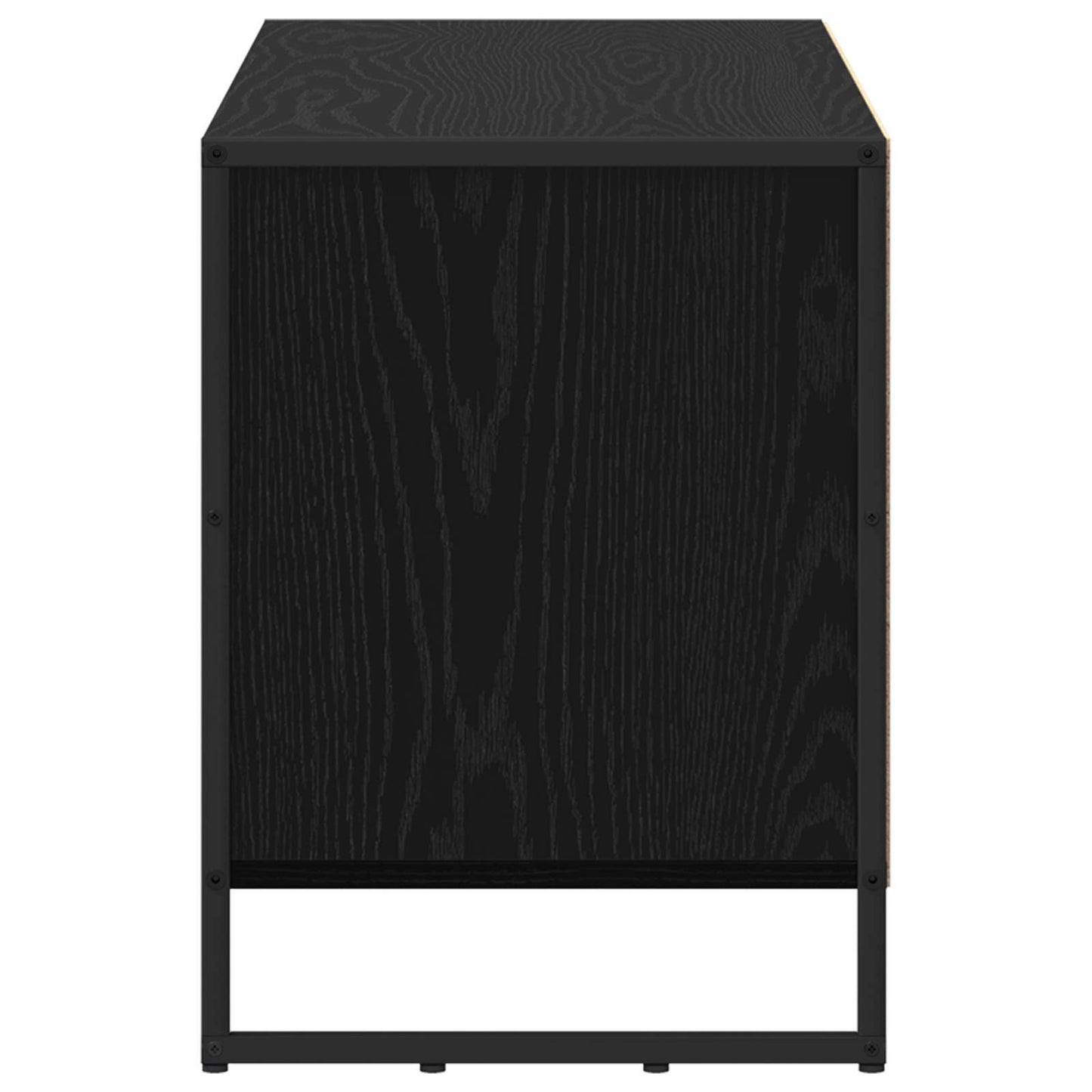 TV-Schränk 100 x 36 x 49,5 cm Schwarz Eichen-Optik