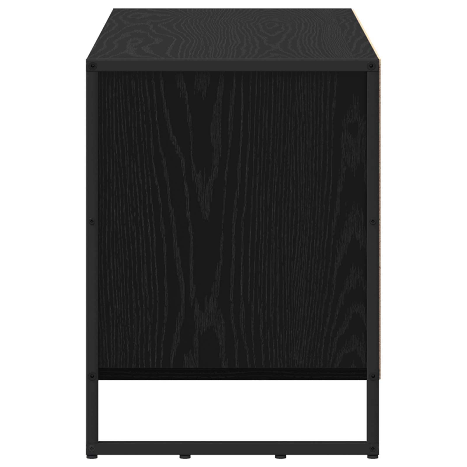 TV-Schränk 100 x 36 x 49,5 cm Schwarz Eichen-Optik