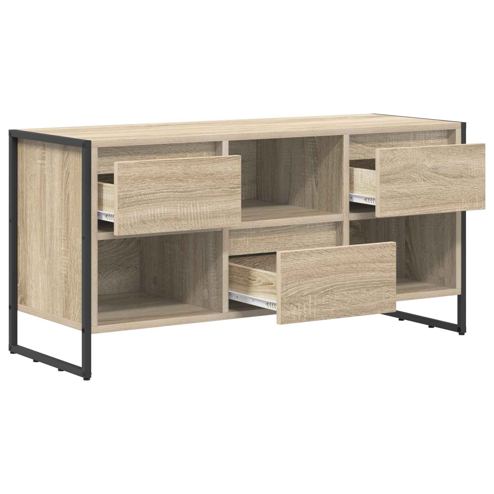 TV-Schränk 100 x 36 x 49,5 cm Sonoma Holzwerkstoff