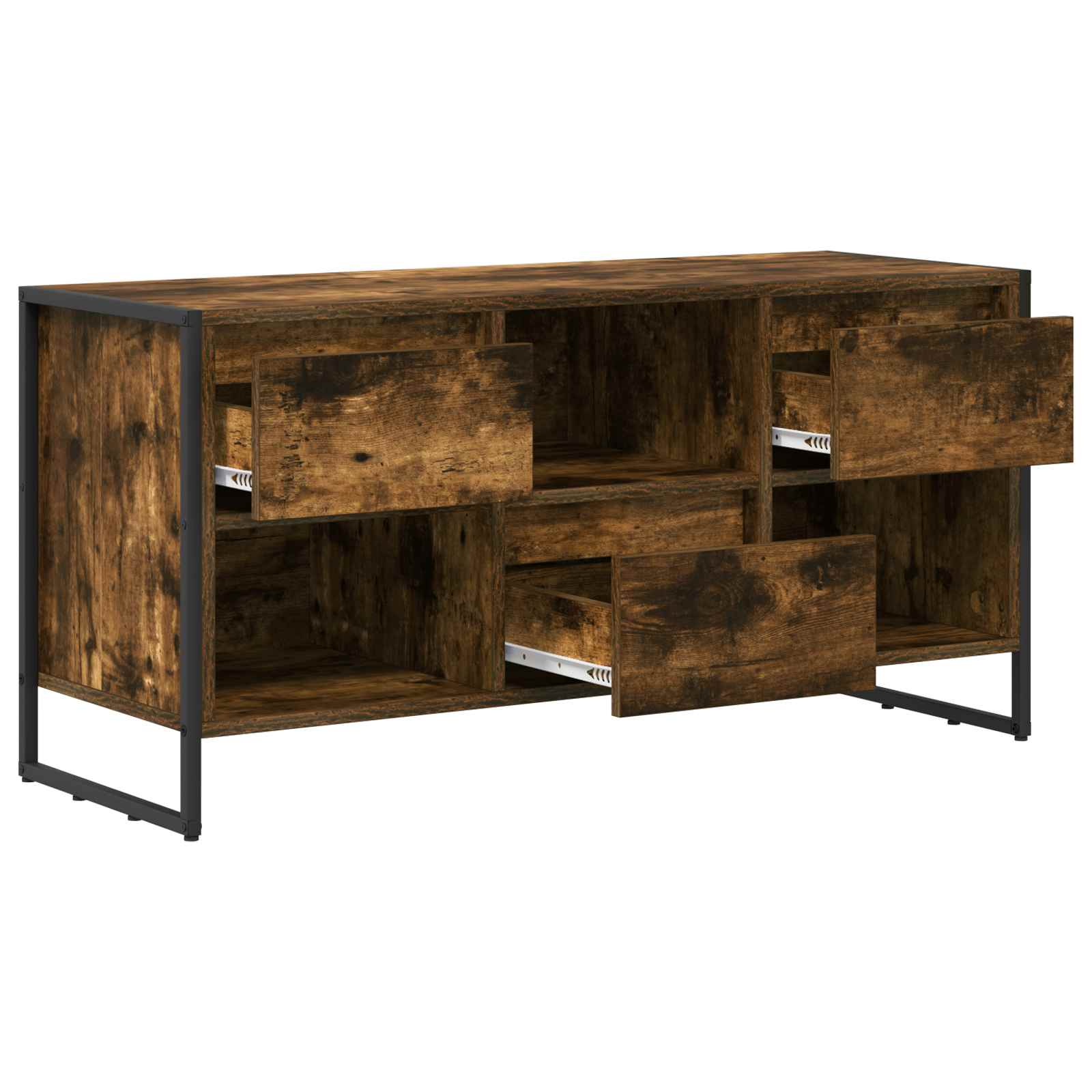 TV-Schränk 100 x 36 x 49,5 cm Raucharbe Holzwerkstoff
