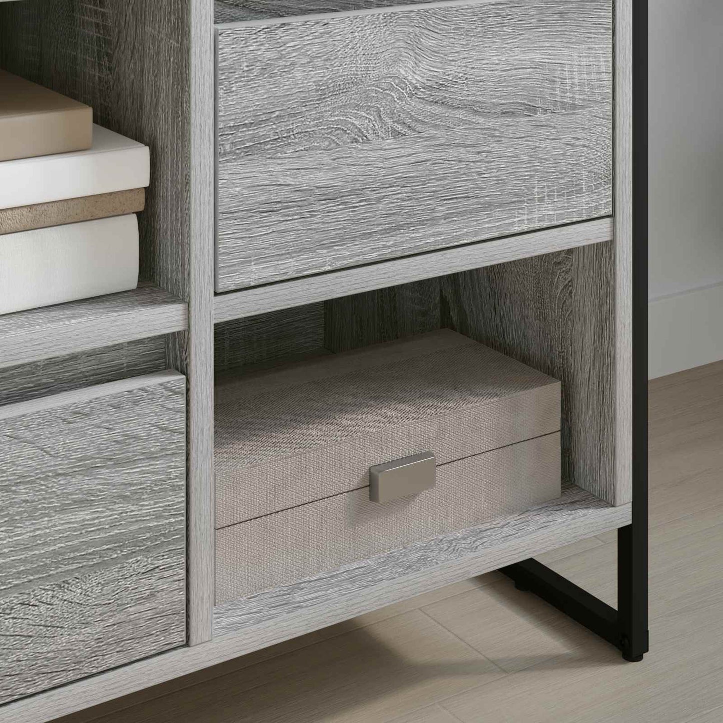 TV-Schränk 100 x 36 x 49,5 cm Graues Sonoma Holzwerkstoff