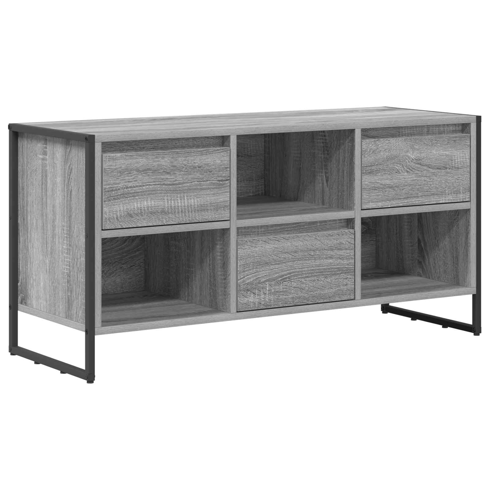 TV-Schränk 100 x 36 x 49,5 cm Graues Sonoma Holzwerkstoff