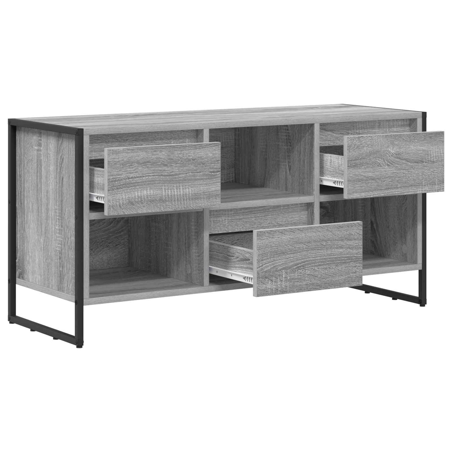 TV-Schränk 100 x 36 x 49,5 cm Graues Sonoma Holzwerkstoff