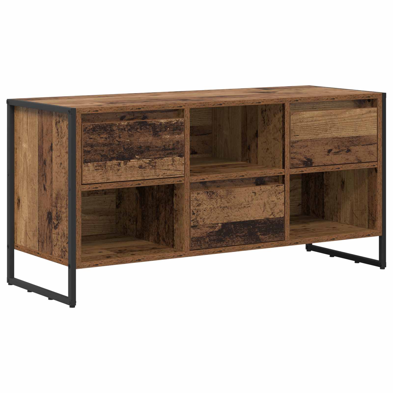 TV-Schränk 100 x 36 x 49,5 cm Altholz Holzwerkstoff