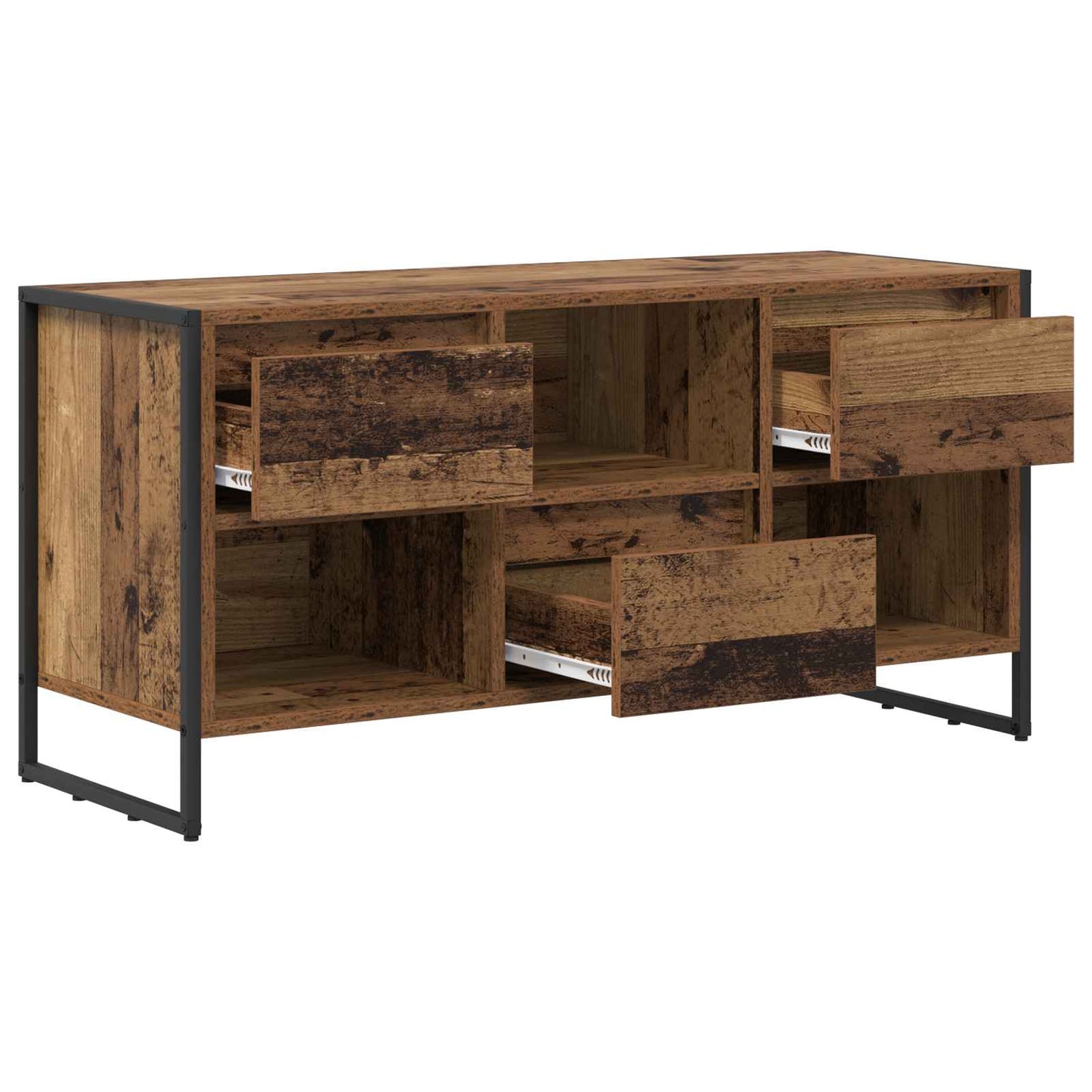 TV-Schränk 100 x 36 x 49,5 cm Altholz Holzwerkstoff
