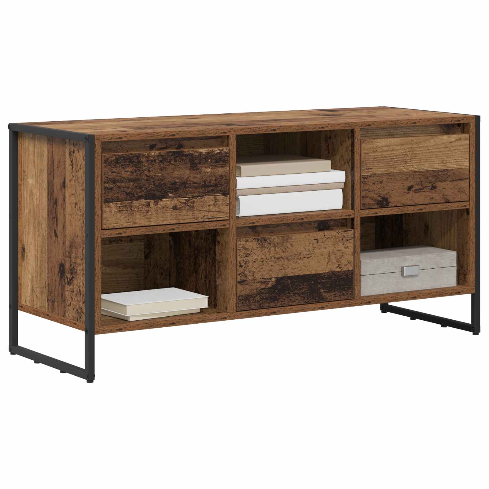 TV-Schränk 100 x 36 x 49,5 cm Altholz Holzwerkstoff