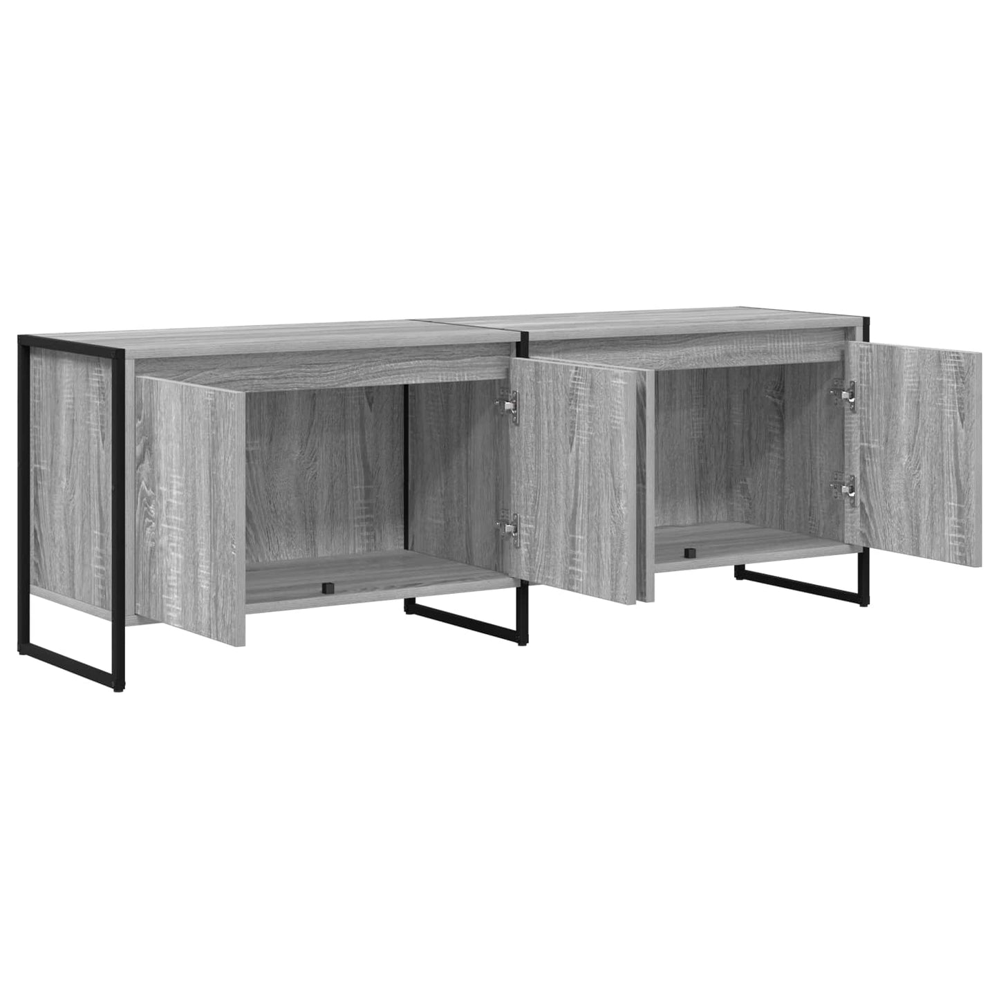 TV-Schränk 140 x 36 x 49,5 cm Graues Sonoma Holzwerkstoff