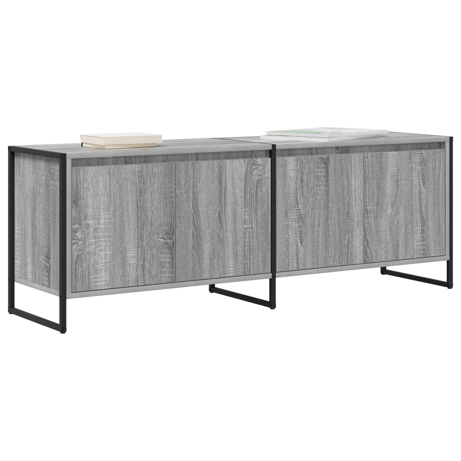 TV-Schränk 140 x 36 x 49,5 cm Graues Sonoma Holzwerkstoff