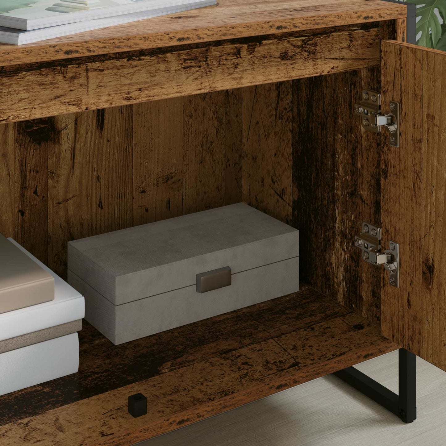 TV-Schränk 140 x 36 x 49,5 cm Altholz Holzwerkstoff