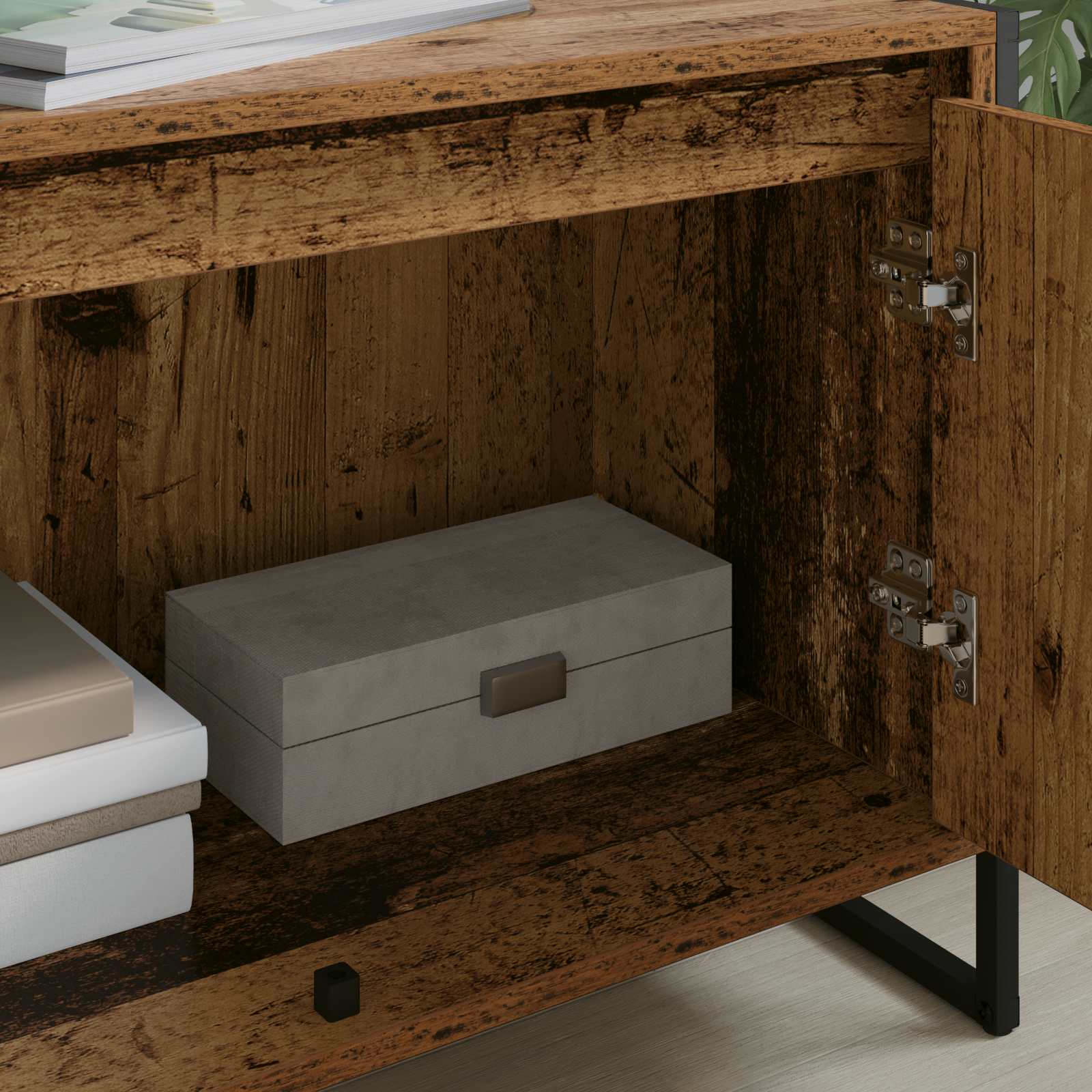 TV-Schränk 140 x 36 x 49,5 cm Altholz Holzwerkstoff