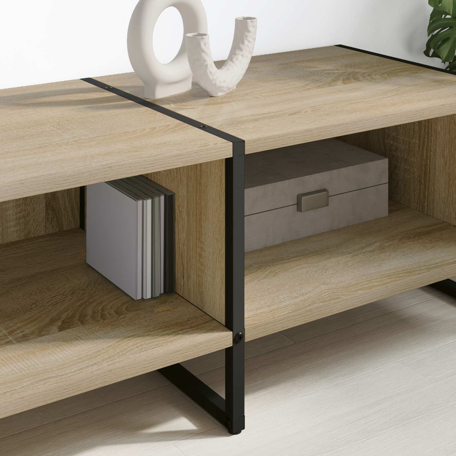 TV-Schränk 170,5 x 36 x 30,5 cm Sonoma Holzwerkstoff