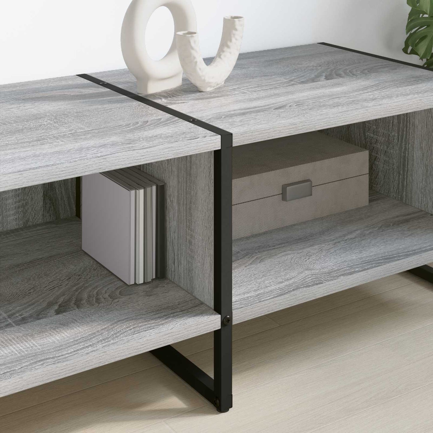 TV-Schränk 170,5 x 36 x 30,5 cm Graues Sonoma Holzwerkstoff