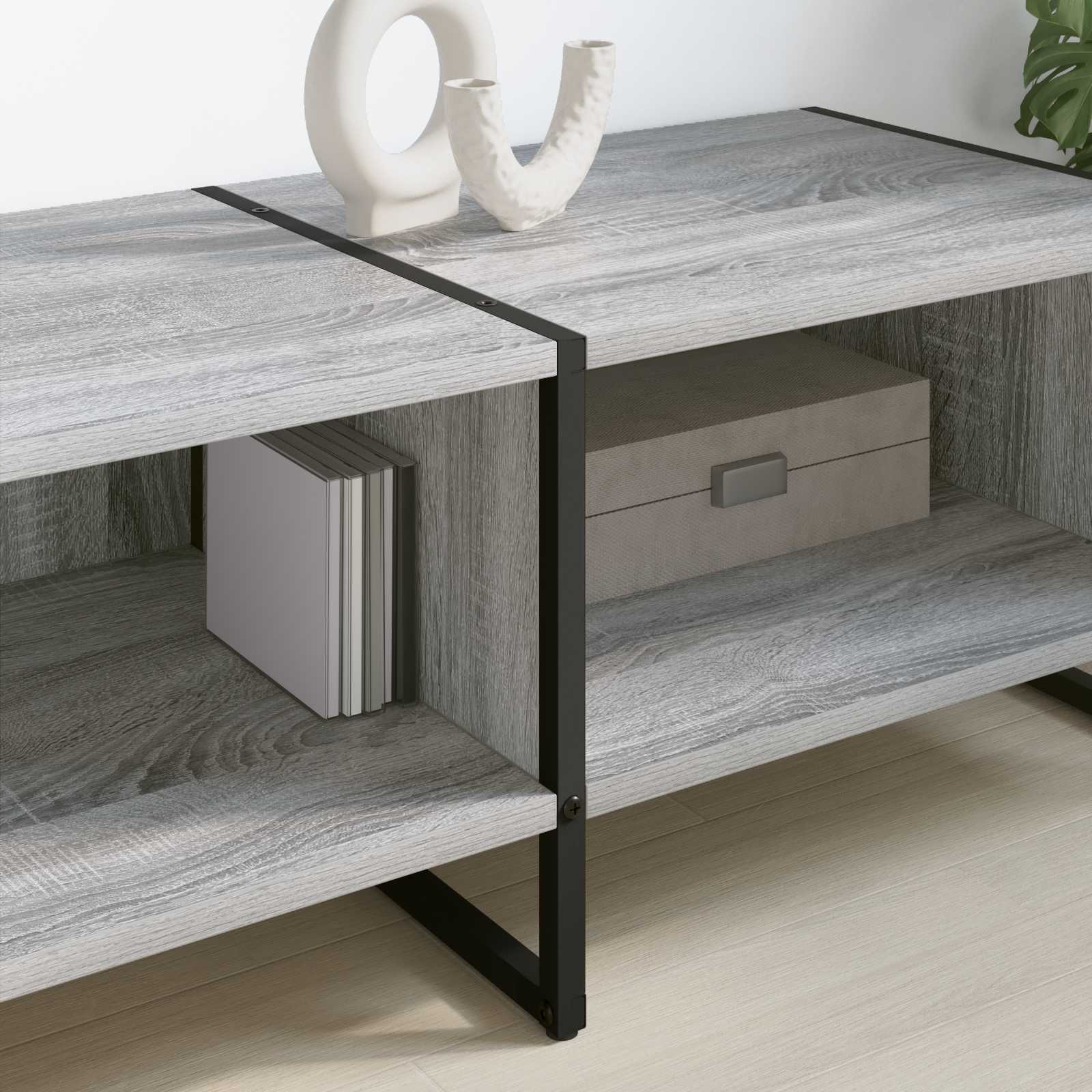 TV-Schränk 170,5 x 36 x 30,5 cm Graues Sonoma Holzwerkstoff