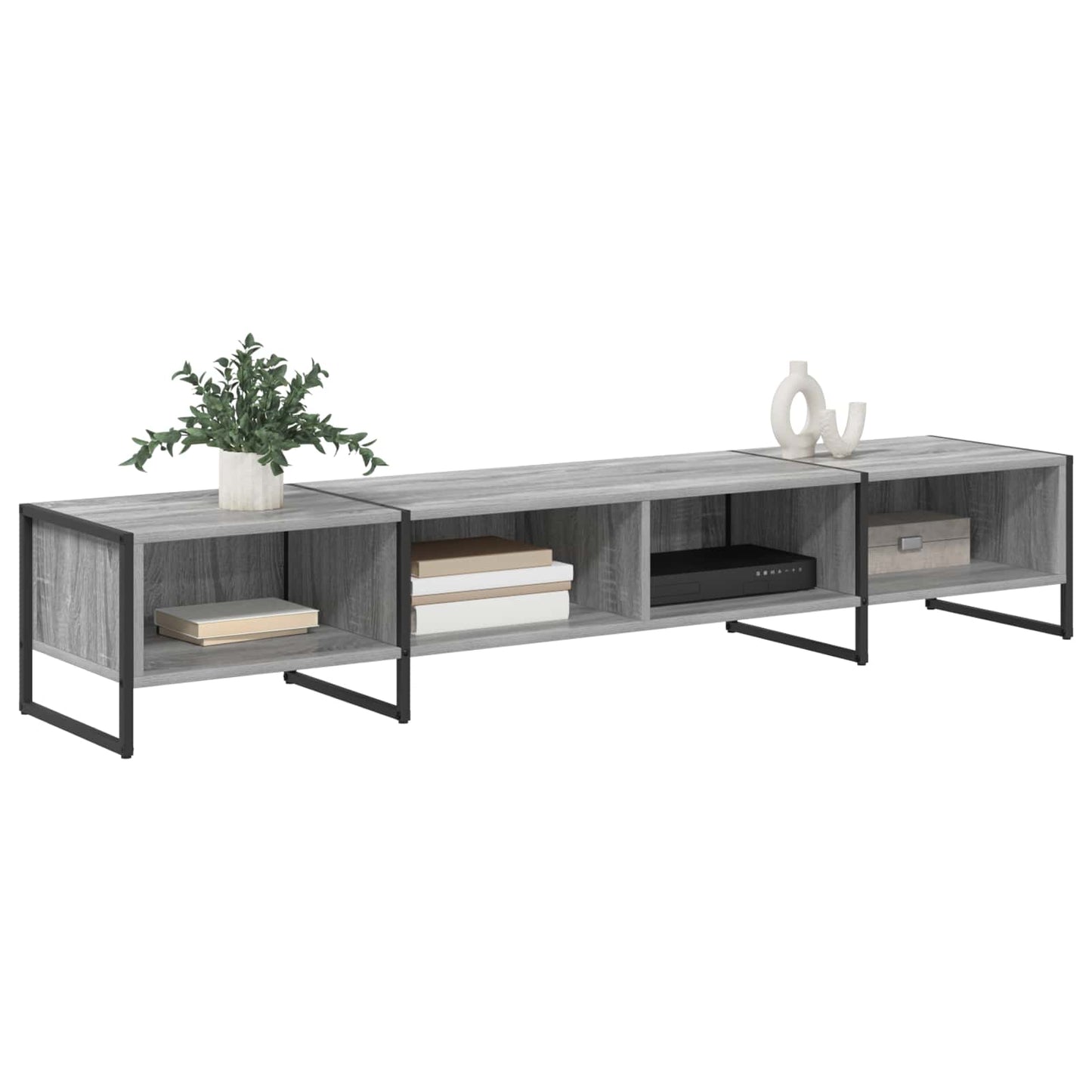 TV-Schränk 170,5 x 36 x 30,5 cm Graues Sonoma Holzwerkstoff
