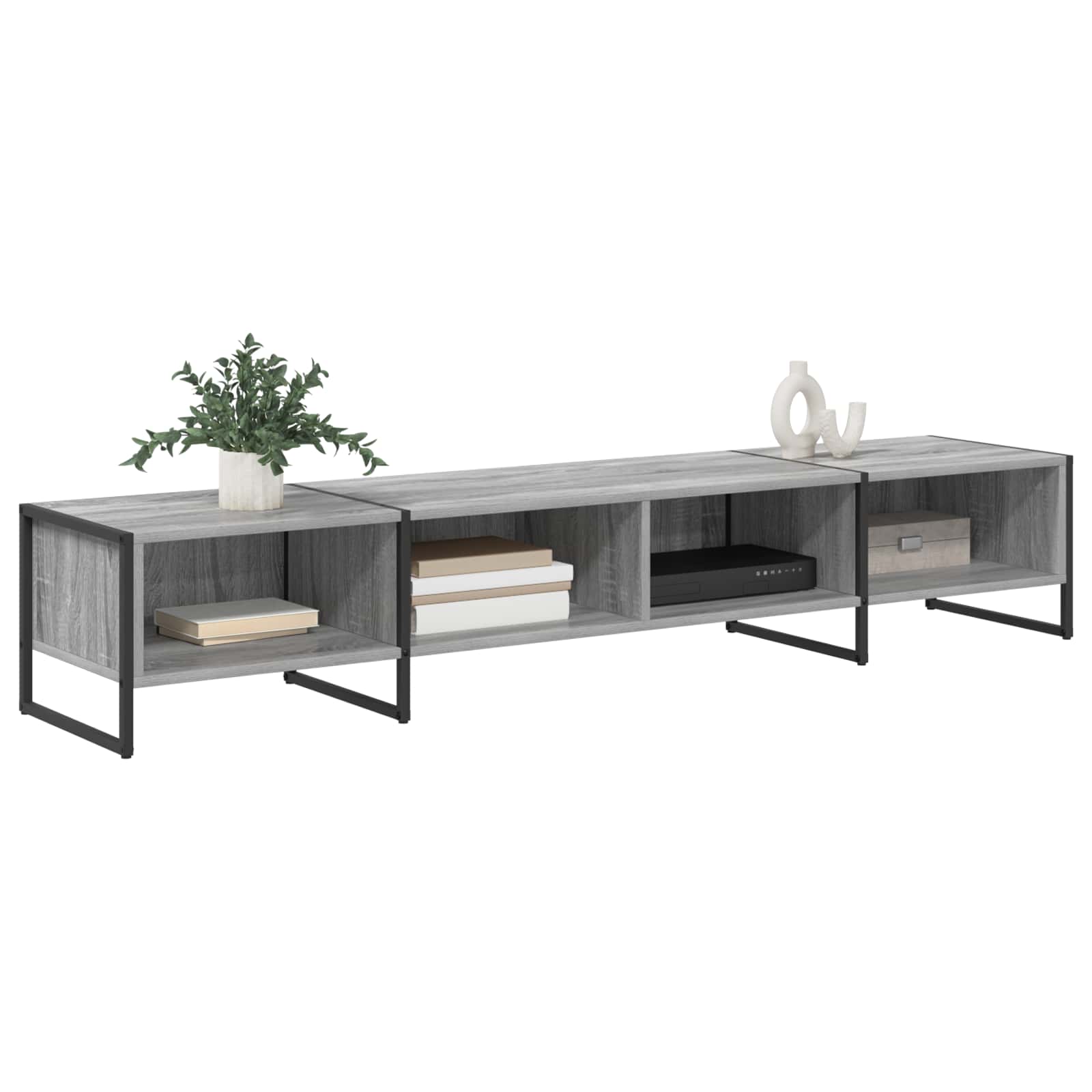 TV-Schränk 170,5 x 36 x 30,5 cm Graues Sonoma Holzwerkstoff
