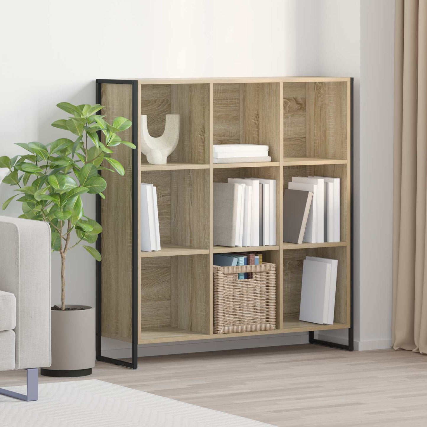 Bücherregal 99,5 x 30 x 108,5 cm Holzwerkstoff Sonoma