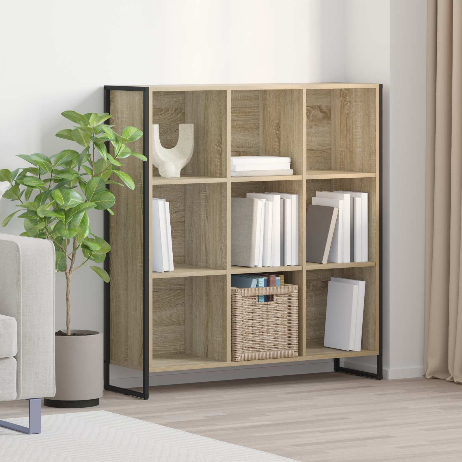 Bücherregal 99,5 x 30 x 108,5 cm Holzwerkstoff Sonoma