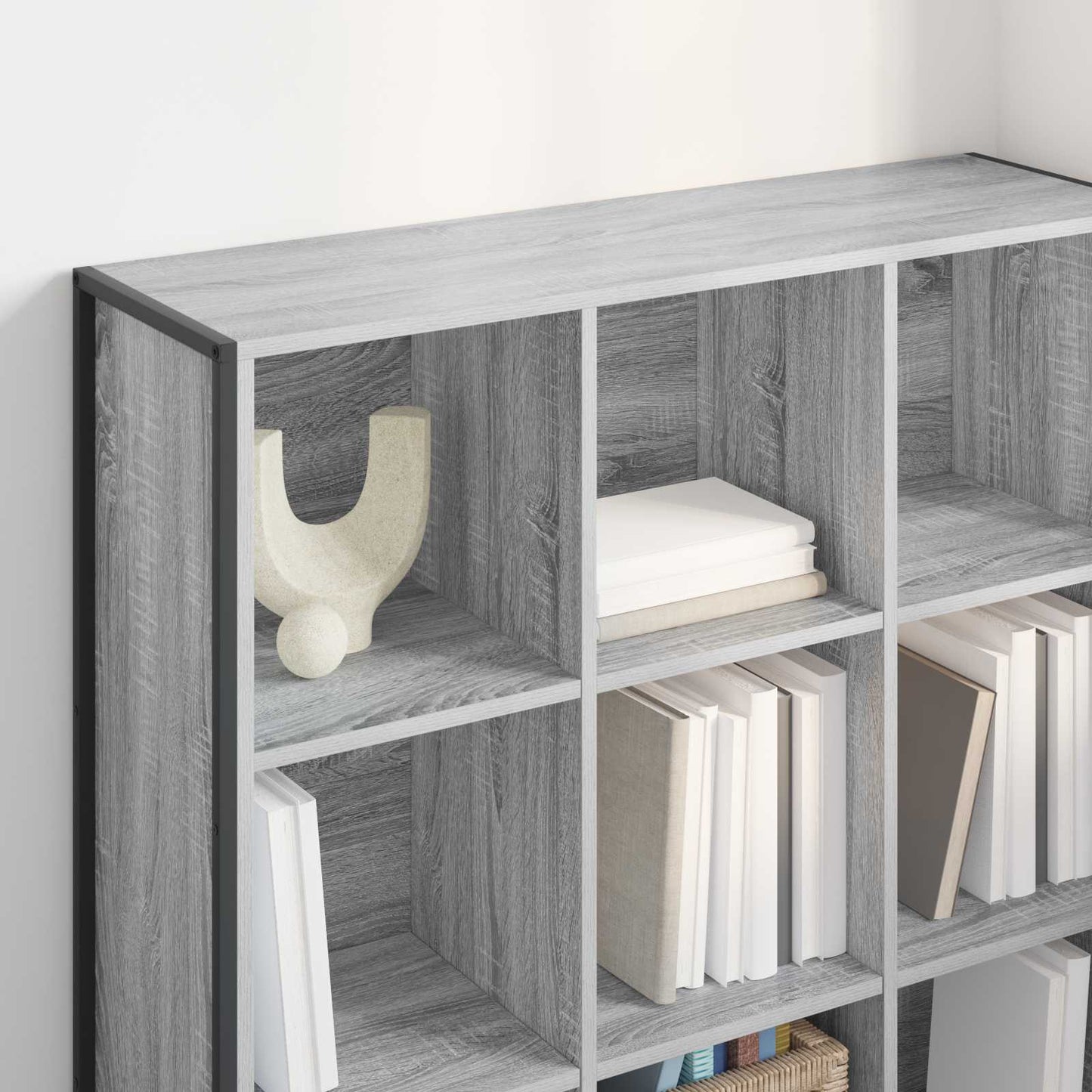 Bücherregal 99,5 x 30 x 108,5 cm Holzwerkstoff Graues Sonoma