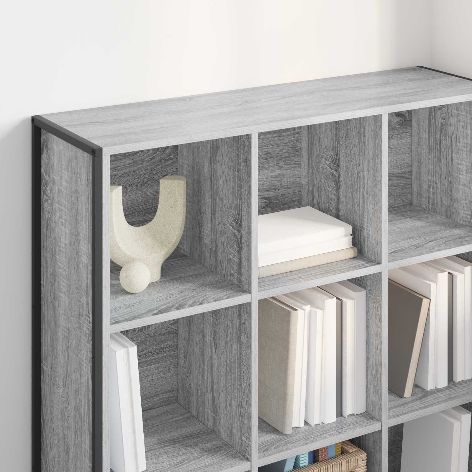 Bücherregal 99,5 x 30 x 108,5 cm Holzwerkstoff Graues Sonoma