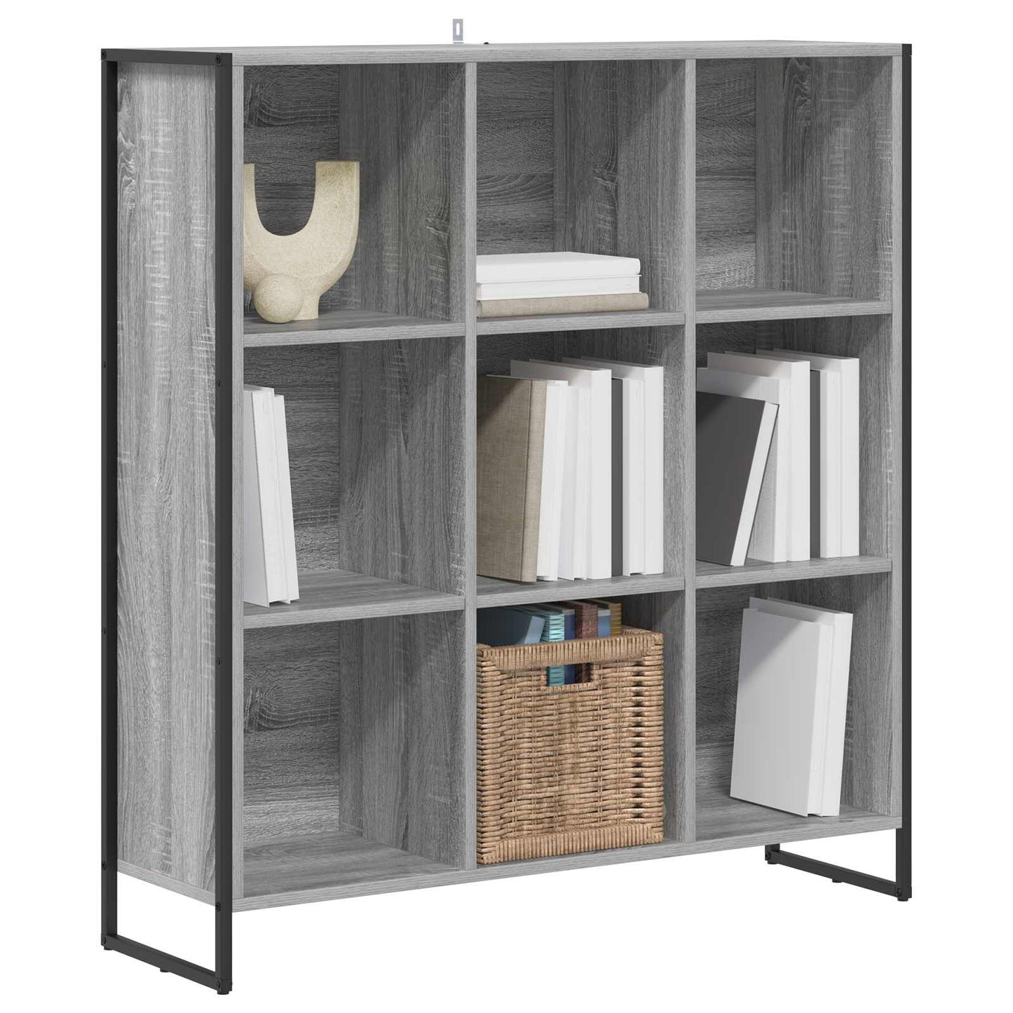 Bücherregal 99,5 x 30 x 108,5 cm Holzwerkstoff Graues Sonoma