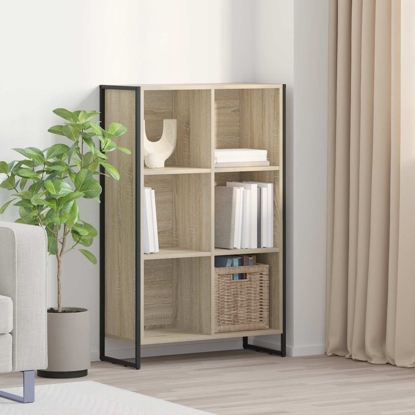 Bücherregal 99,5 x 30 x 108,5 cm Holzwerkstoff Sonoma