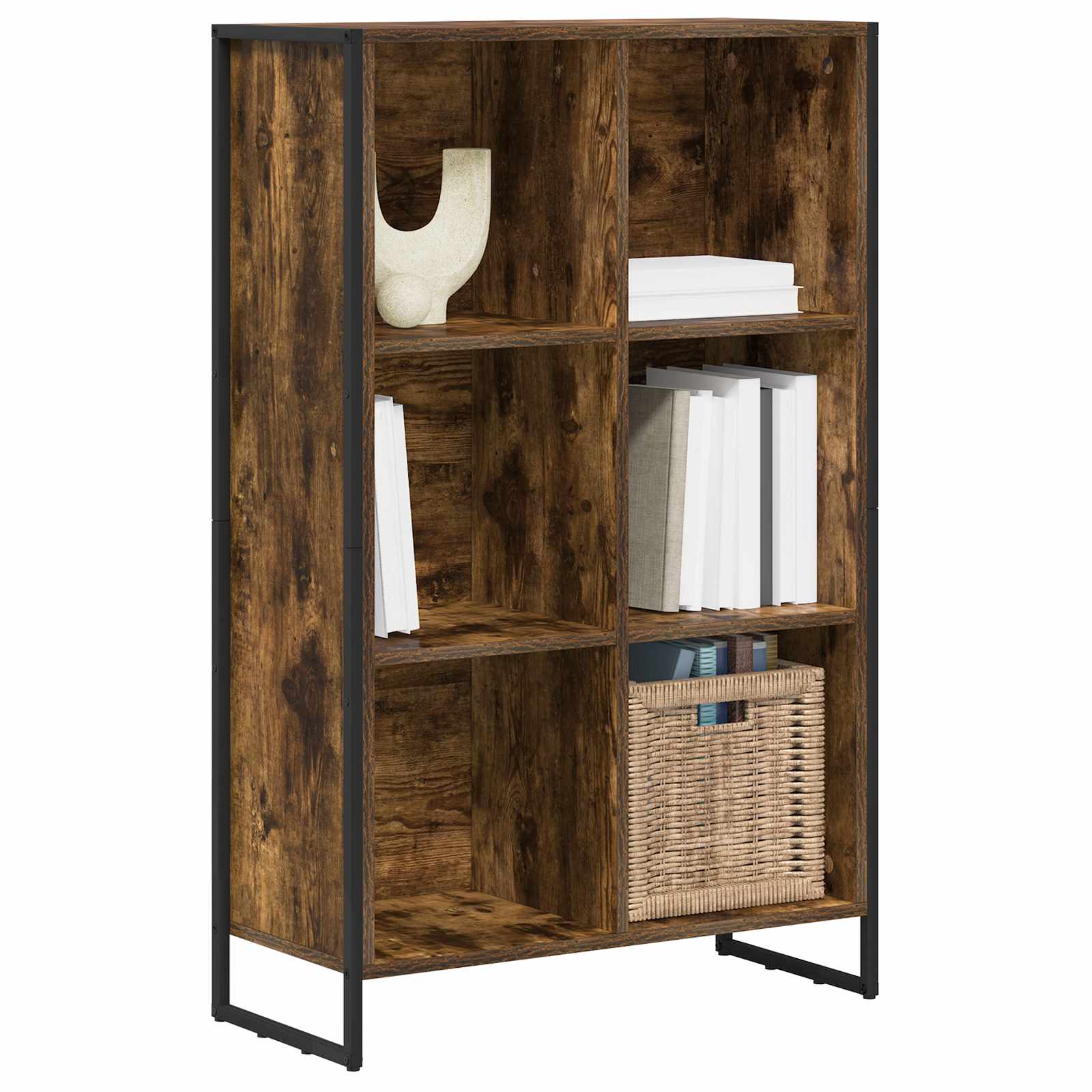 Bücherregal 99,5 x 30 x 108,5 cm Holzwerkstoff Raucharbe