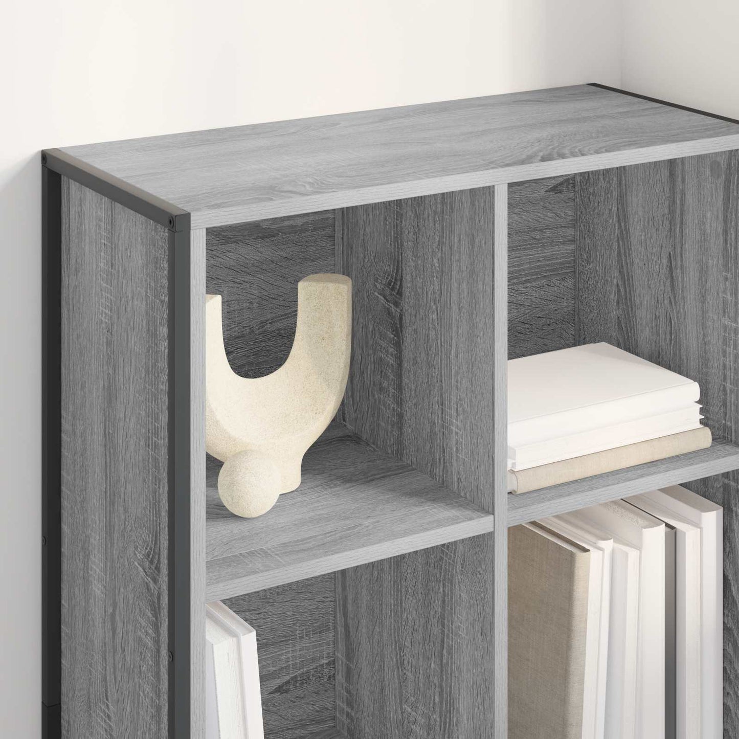 Bücherregal 99,5 x 30 x 108,5 cm Holzwerkstoff Graues Sonoma