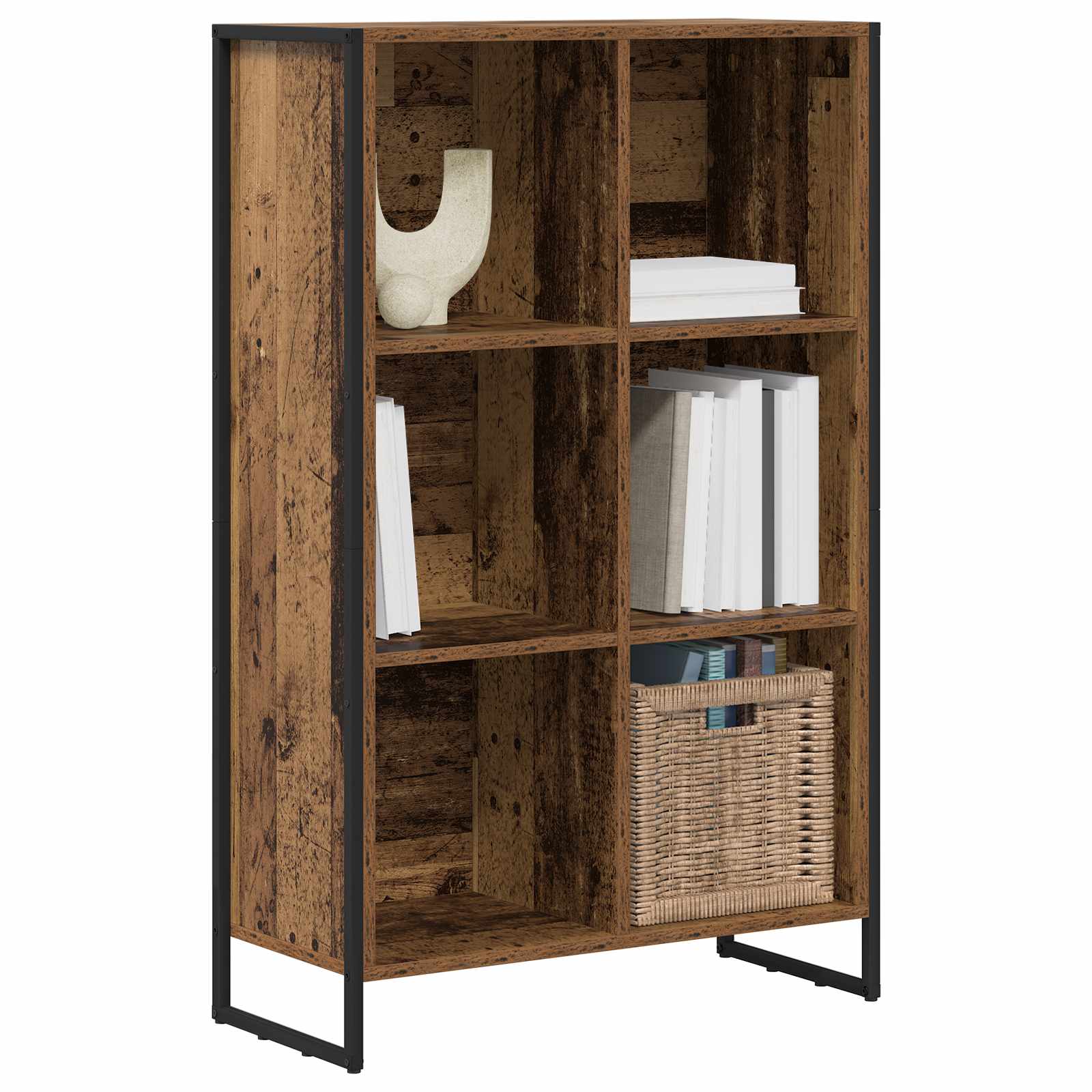 Bücherregal 99,5 x 30 x 108,5 cm Holzwerkstoff Altholz