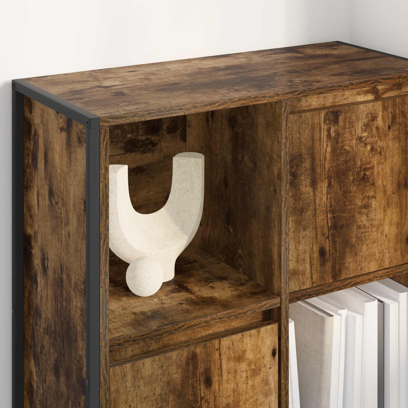 Bücherregal 68 x 30 x 108.5 cm Holzwerkstoff Raucharbe