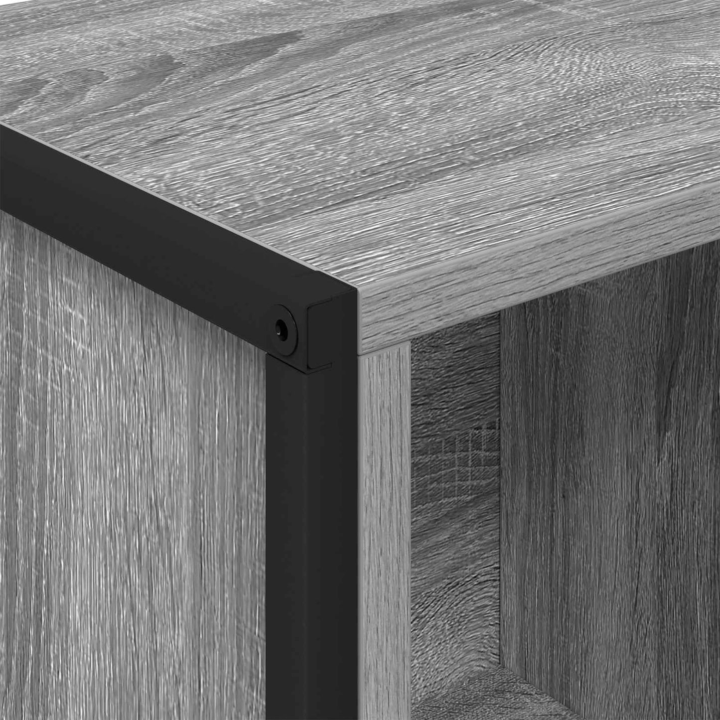Bücherregal 68 x 30 x 108.5 cm Holzwerkstoff Graues Sonoma