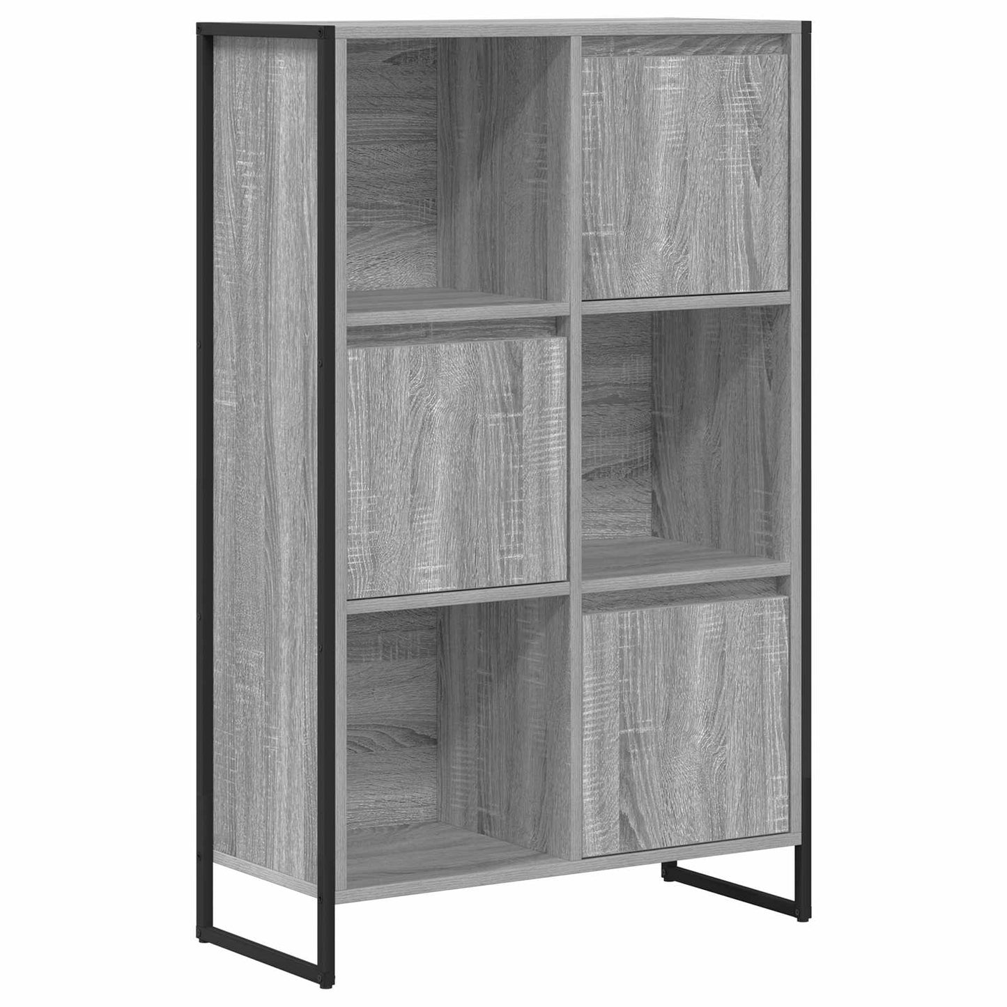 Bücherregal 68 x 30 x 108.5 cm Holzwerkstoff Graues Sonoma