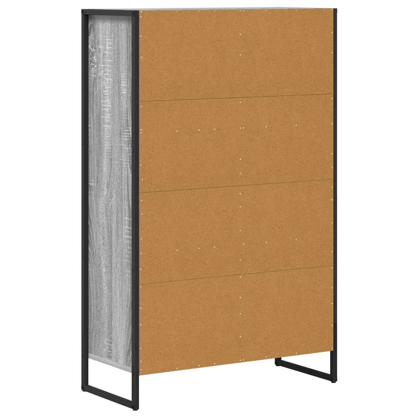 Bücherregal 68 x 30 x 108.5 cm Holzwerkstoff Graues Sonoma