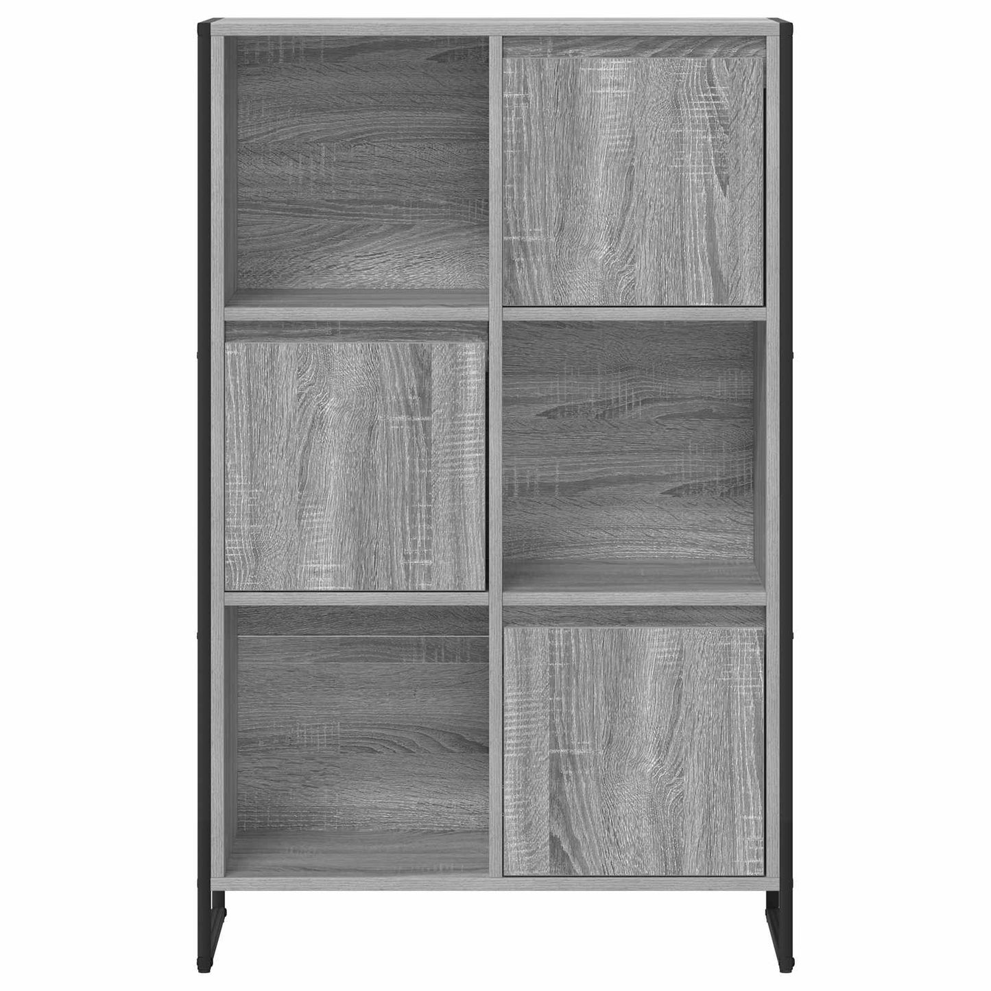 Bücherregal 68 x 30 x 108.5 cm Holzwerkstoff Graues Sonoma