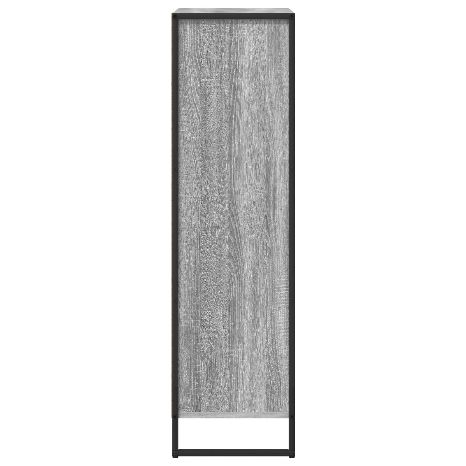 Bücherregal 68 x 30 x 108.5 cm Holzwerkstoff Graues Sonoma