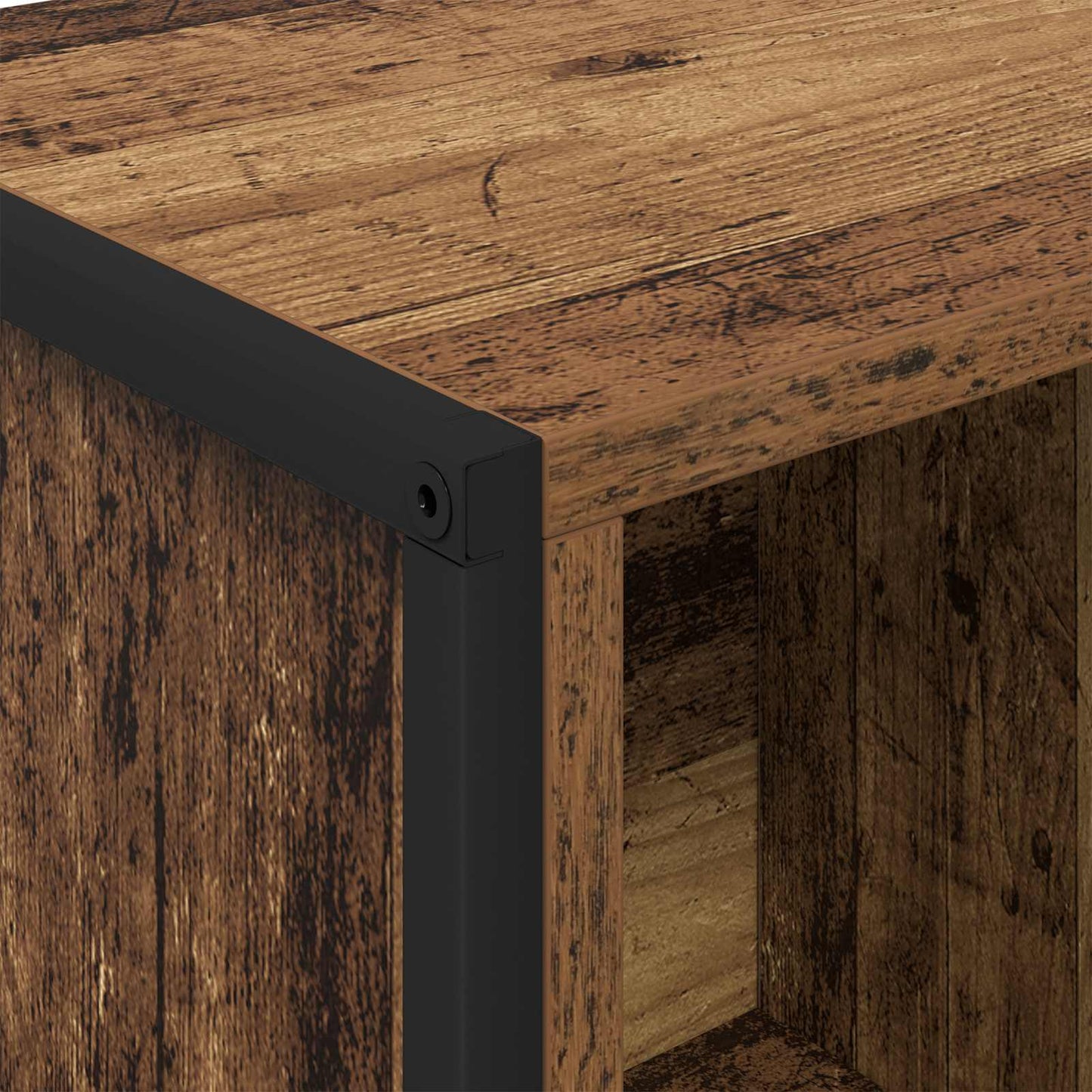 Bücherregal 68 x 30 x 108.5 cm Holzwerkstoff Altholz