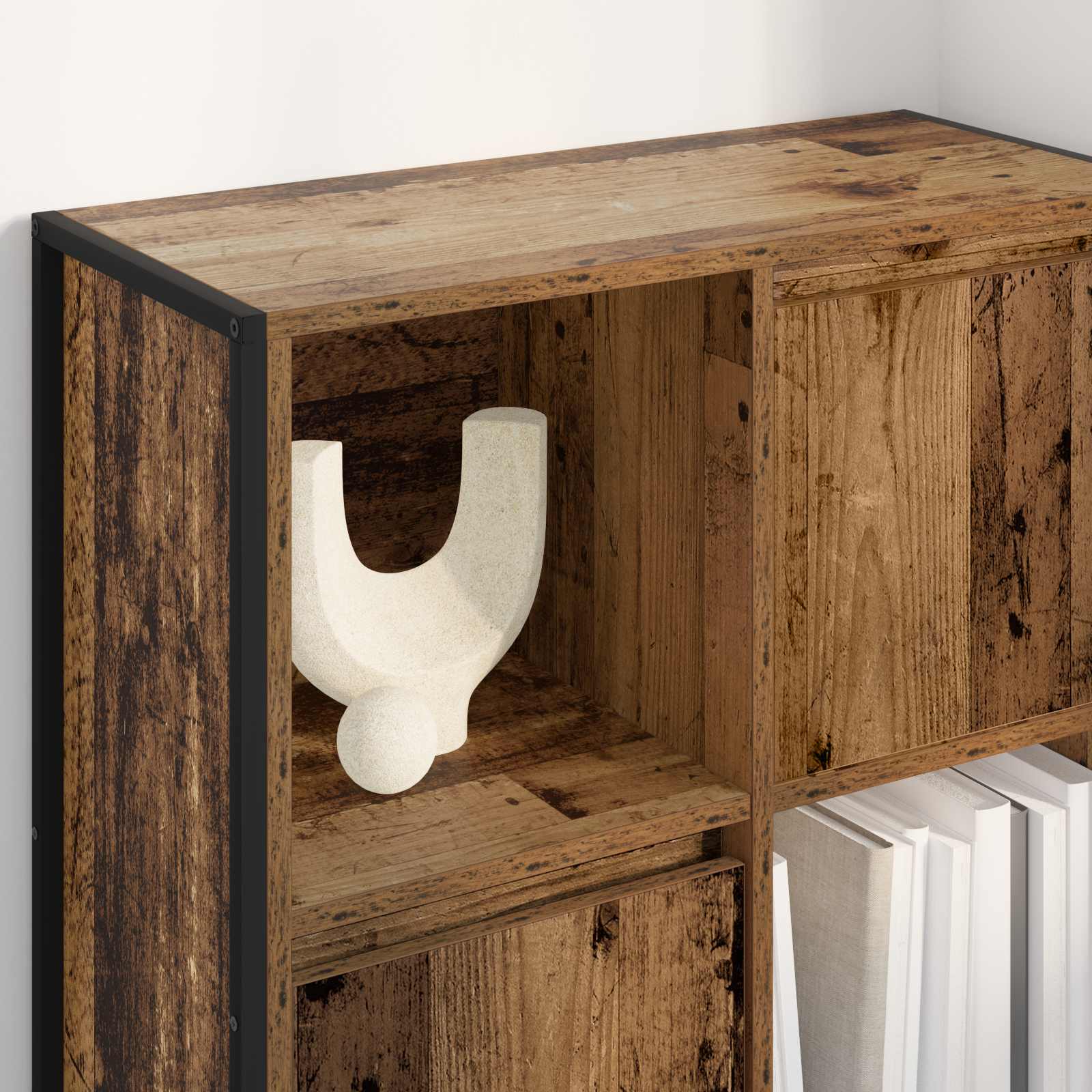 Bücherregal 68 x 30 x 108.5 cm Holzwerkstoff Altholz