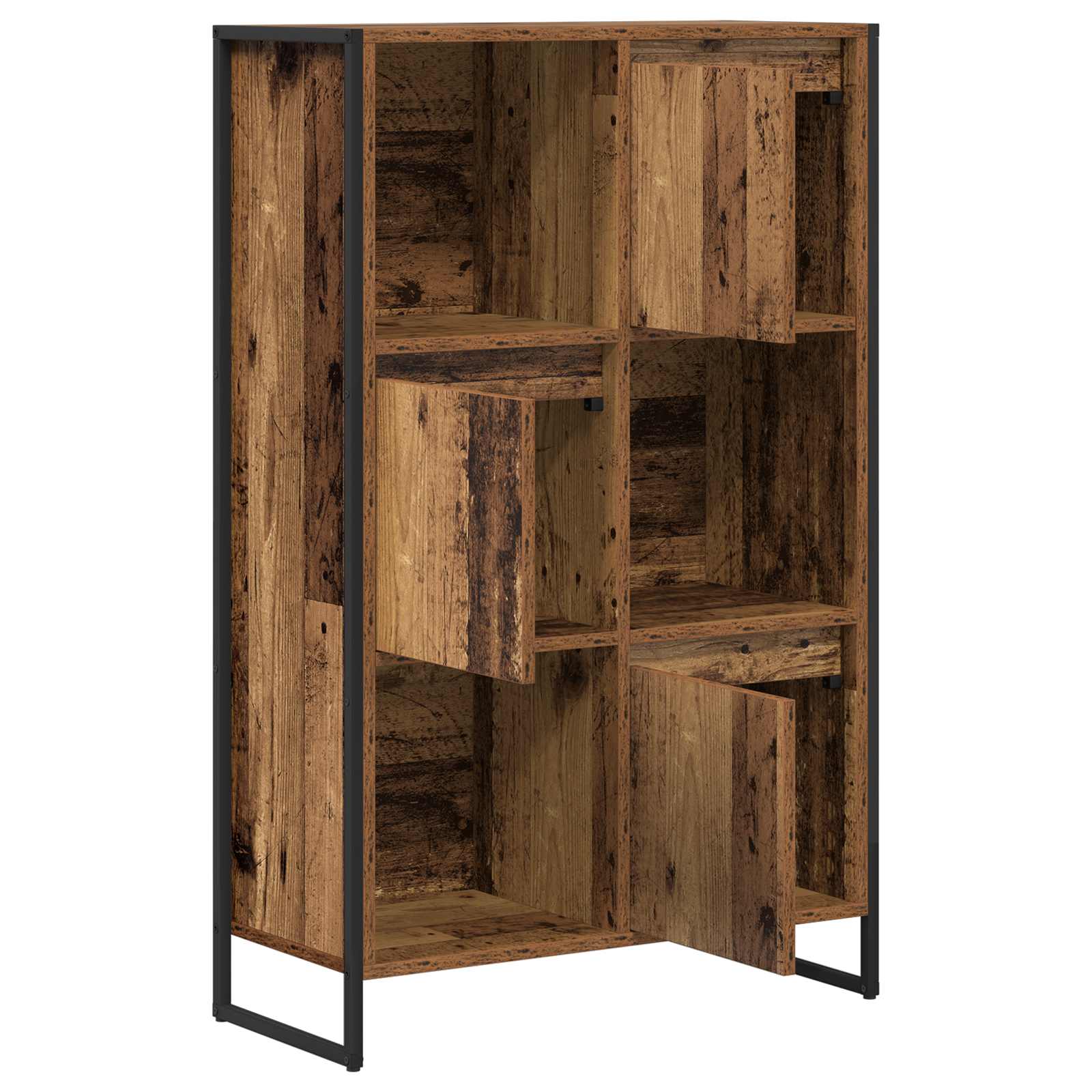 Bücherregal 68 x 30 x 108.5 cm Holzwerkstoff Altholz