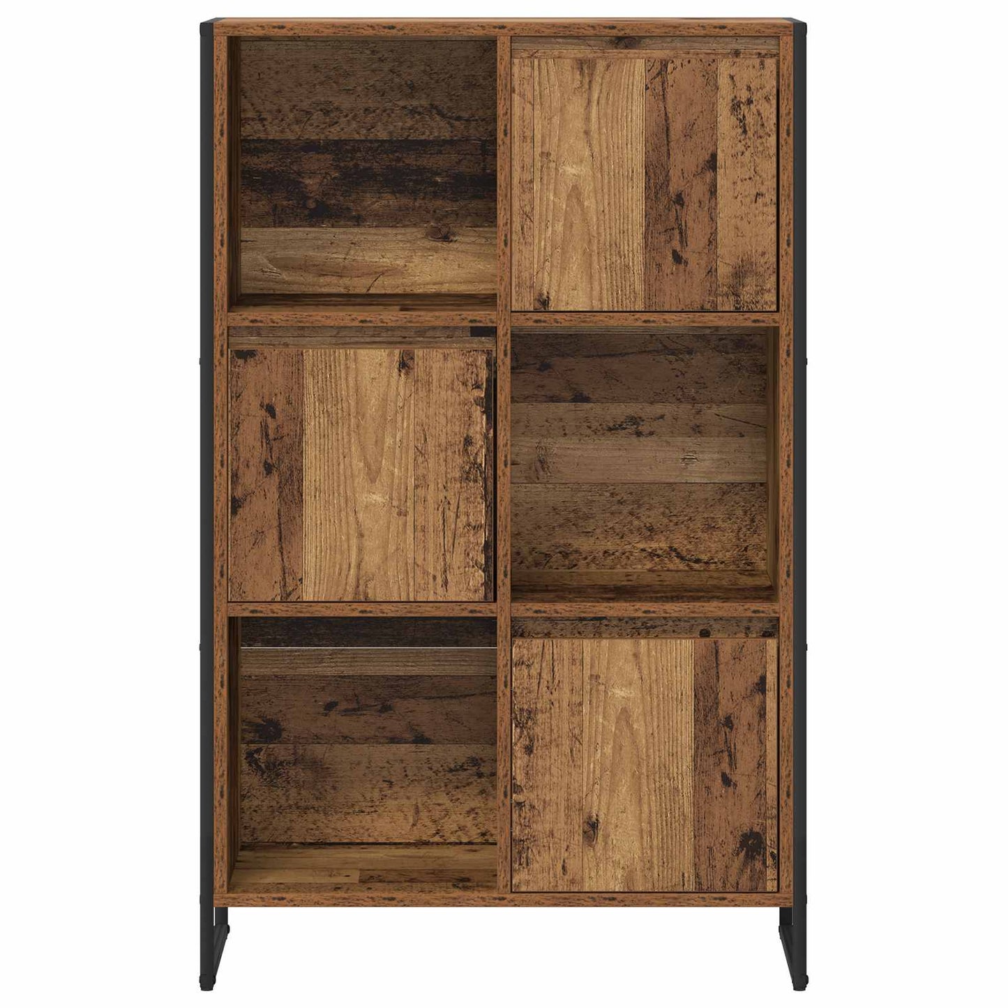 Bücherregal 68 x 30 x 108.5 cm Holzwerkstoff Altholz