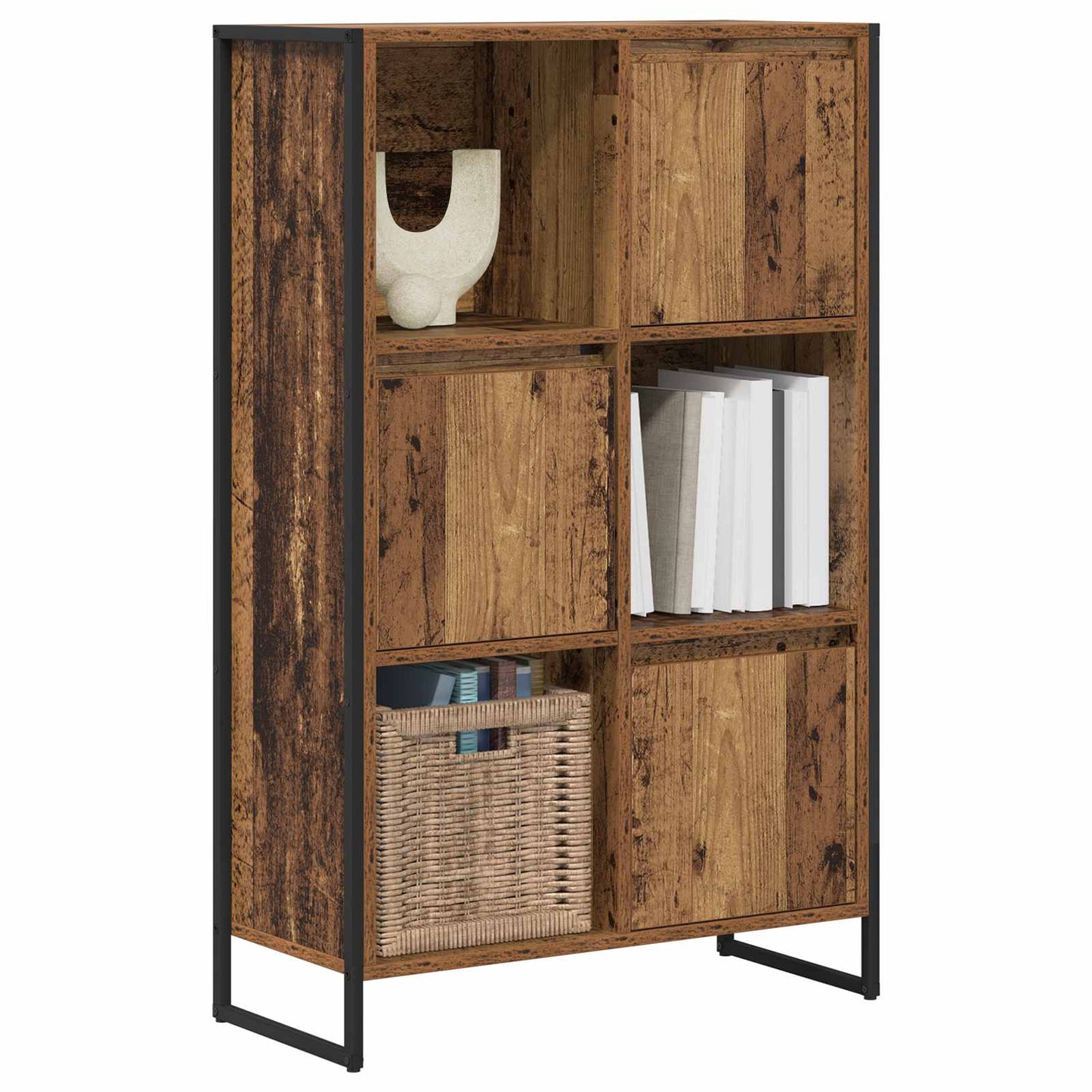 Bücherregal 68 x 30 x 108.5 cm Holzwerkstoff Altholz