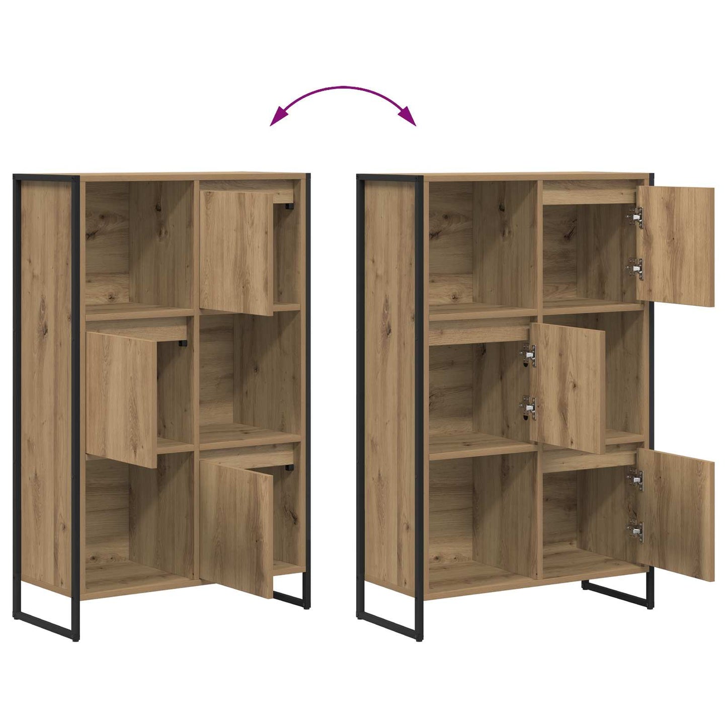Bücherregal 68 x 30 x 108.5 cm Holzwerkstoff