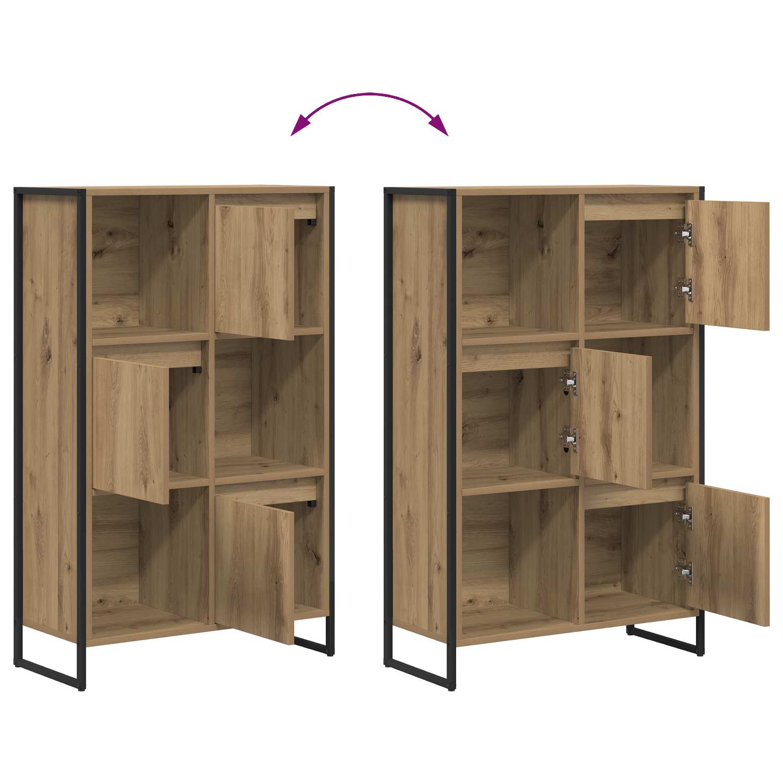 Bücherregal 68 x 30 x 108.5 cm Holzwerkstoff