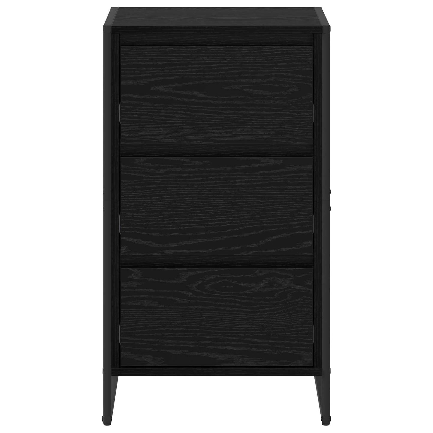 Sideboard Schwarz Eichen-Optik 42 x 36 x 75,5 cm Holzwerkstoff