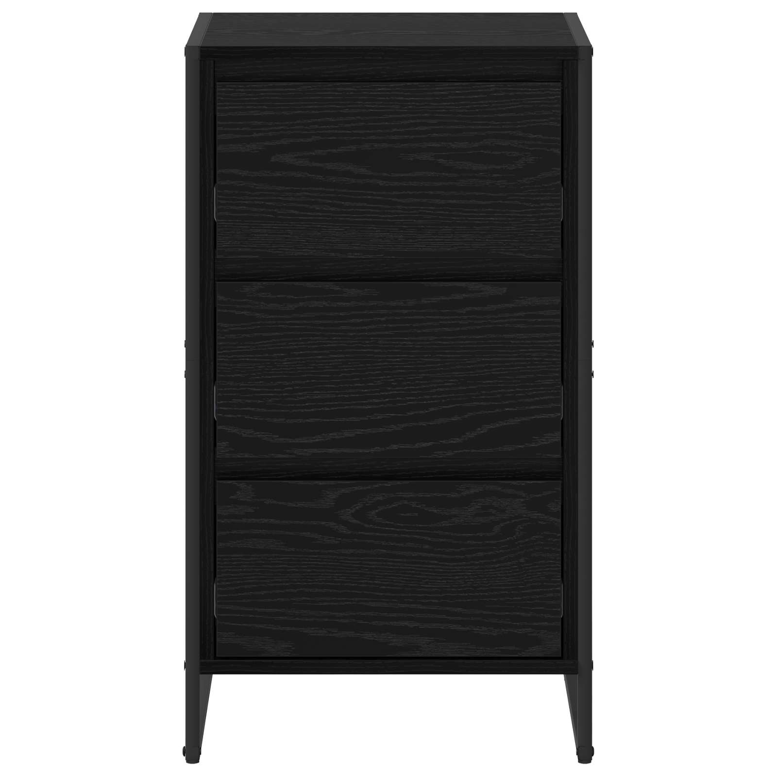 Sideboard Schwarz Eichen-Optik 42 x 36 x 75,5 cm Holzwerkstoff