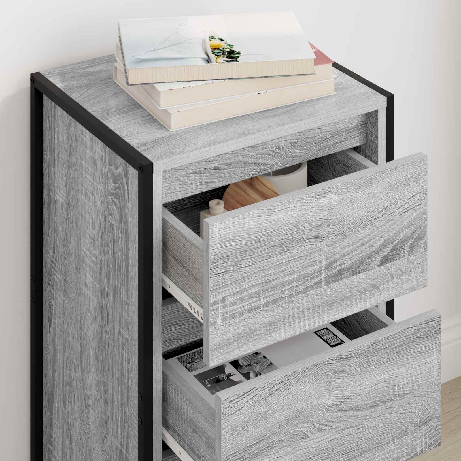 Sideboard Graues Sonoma 42 x 36 x 75,5 cm Holzwerkstoff