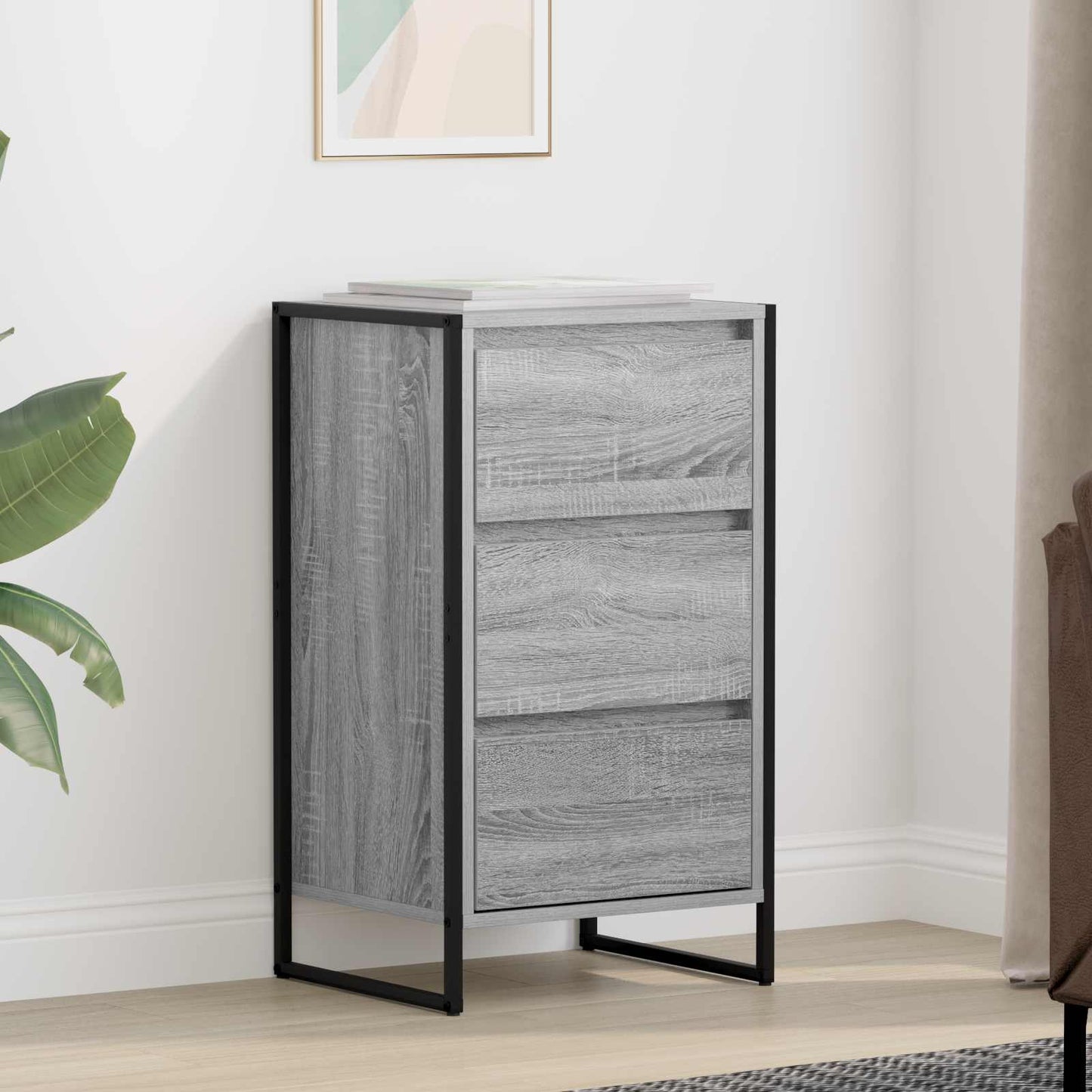 Sideboard Graues Sonoma 42 x 36 x 75,5 cm Holzwerkstoff
