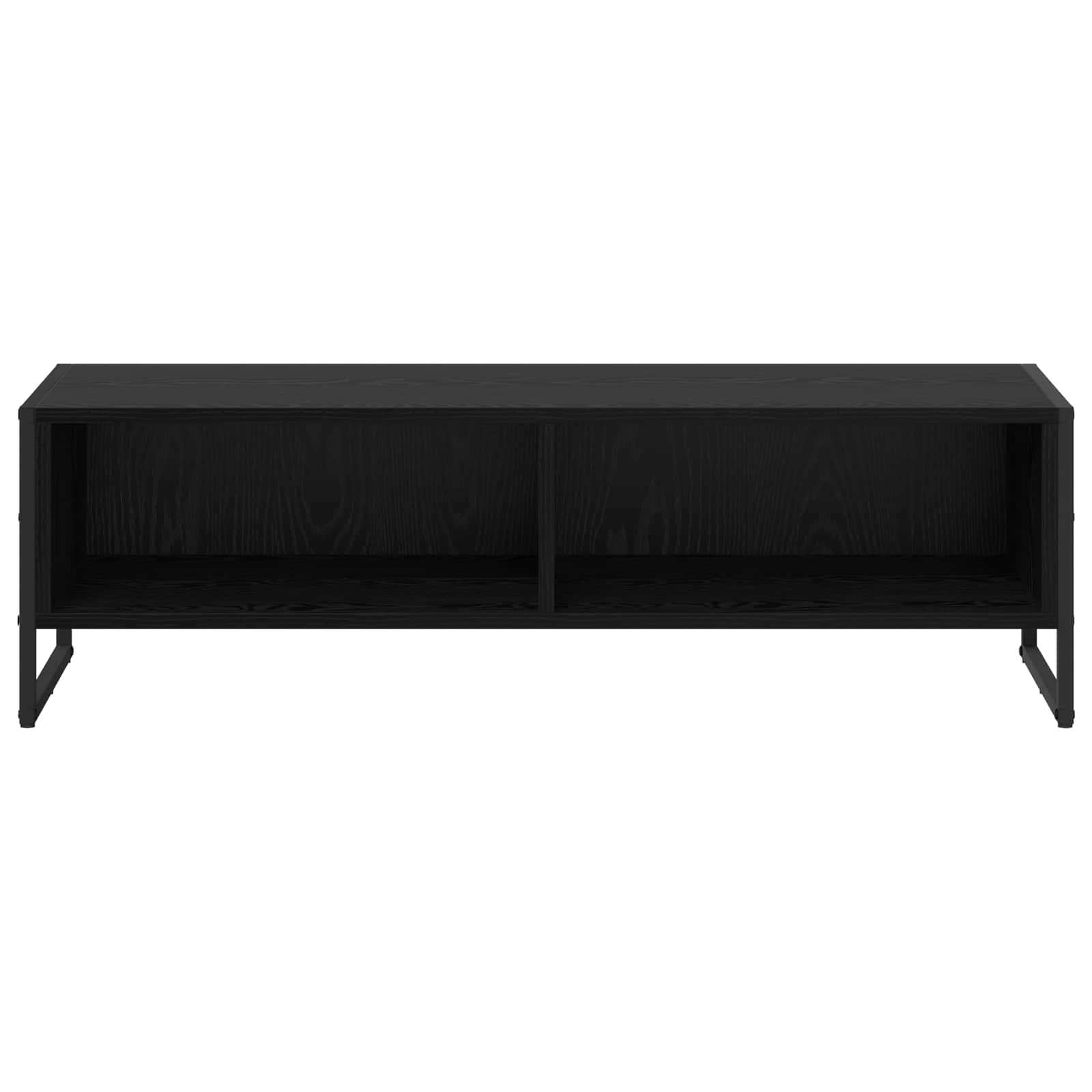 TV-Schränk 100 x 36,5 x 30,5 cm Schwarz Eichen-Optik