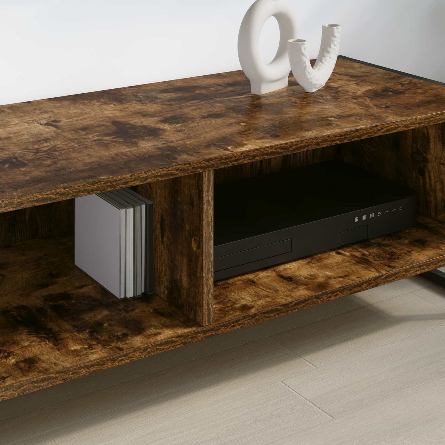 TV-Schränk 100 x 36,5 x 30,5 cm Raucharbe Holzwerkstoff